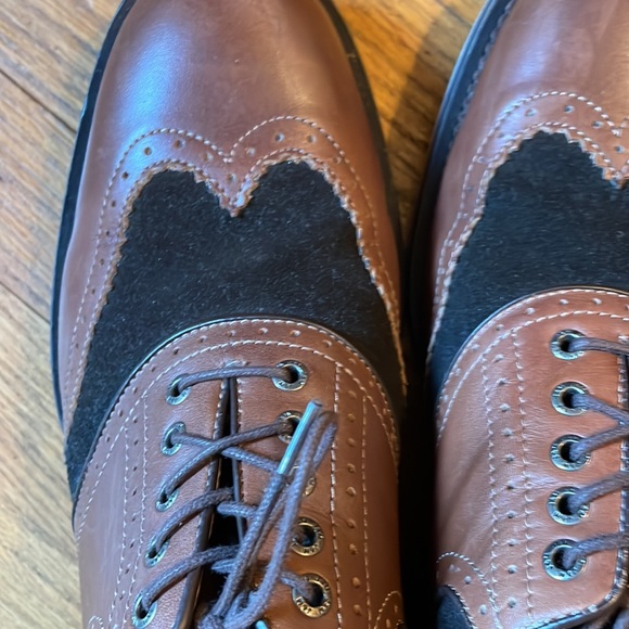 Johnston & Murphy Leather and Suede Wing Tips Brown 11.5 M - Picture 3 of 10